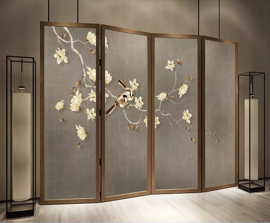 3D White Flowers 1762 Wall Murals Wallpaper AJ Wallpaper 2 