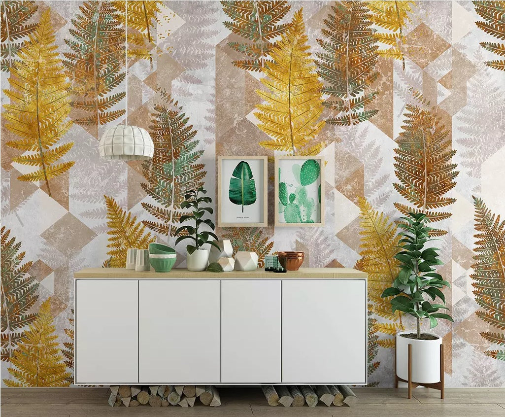 3D Colored Leaves 1754 Wall Murals Wallpaper AJ Wallpaper 2 
