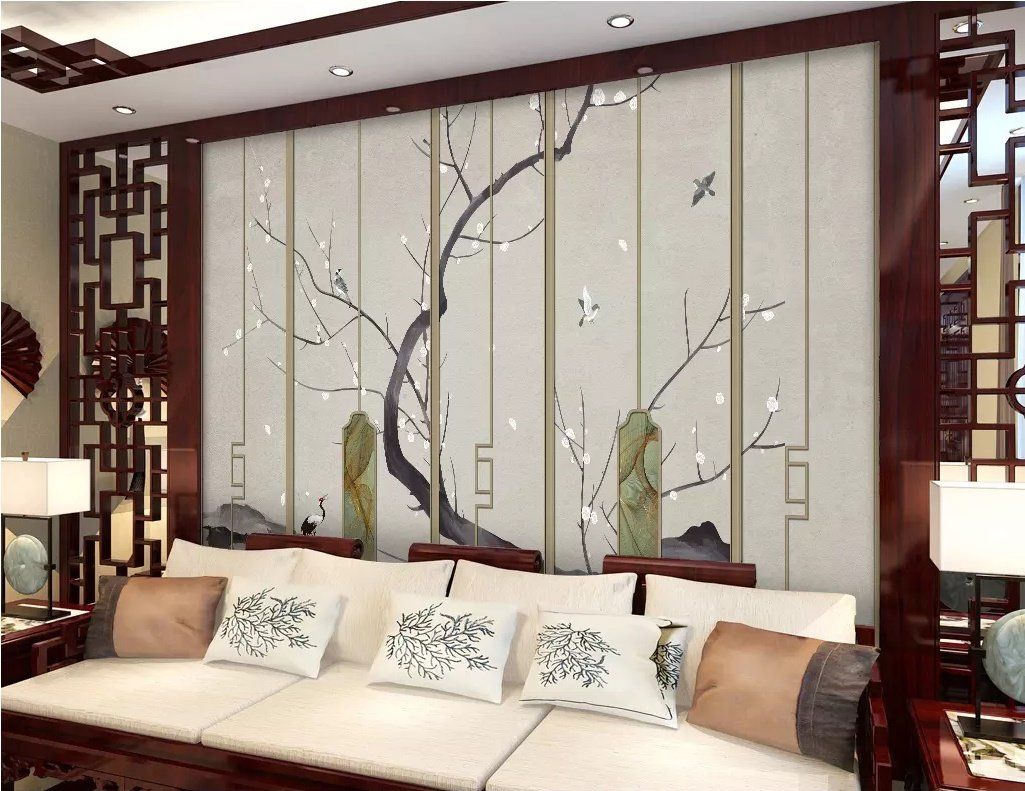3D Branch Flower 1611 Wall Murals Wallpaper AJ Wallpaper 2 