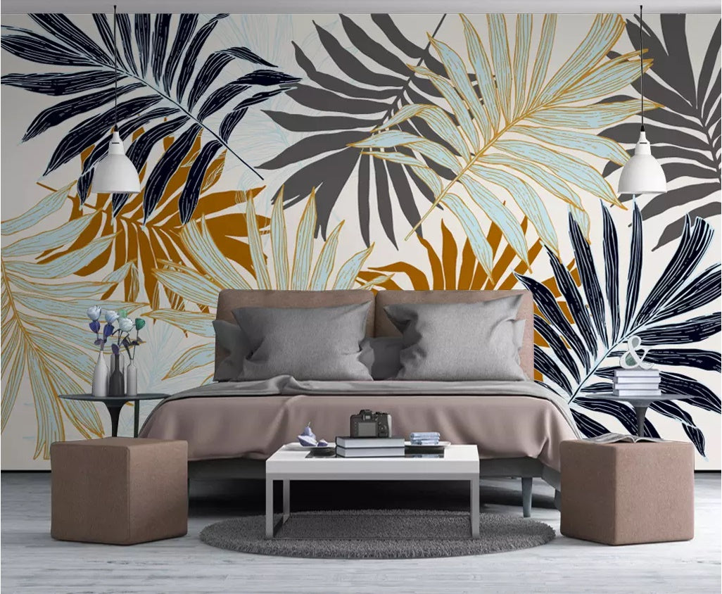 3D Leaves 1587 Wall Murals Wallpaper AJ Wallpaper 2 