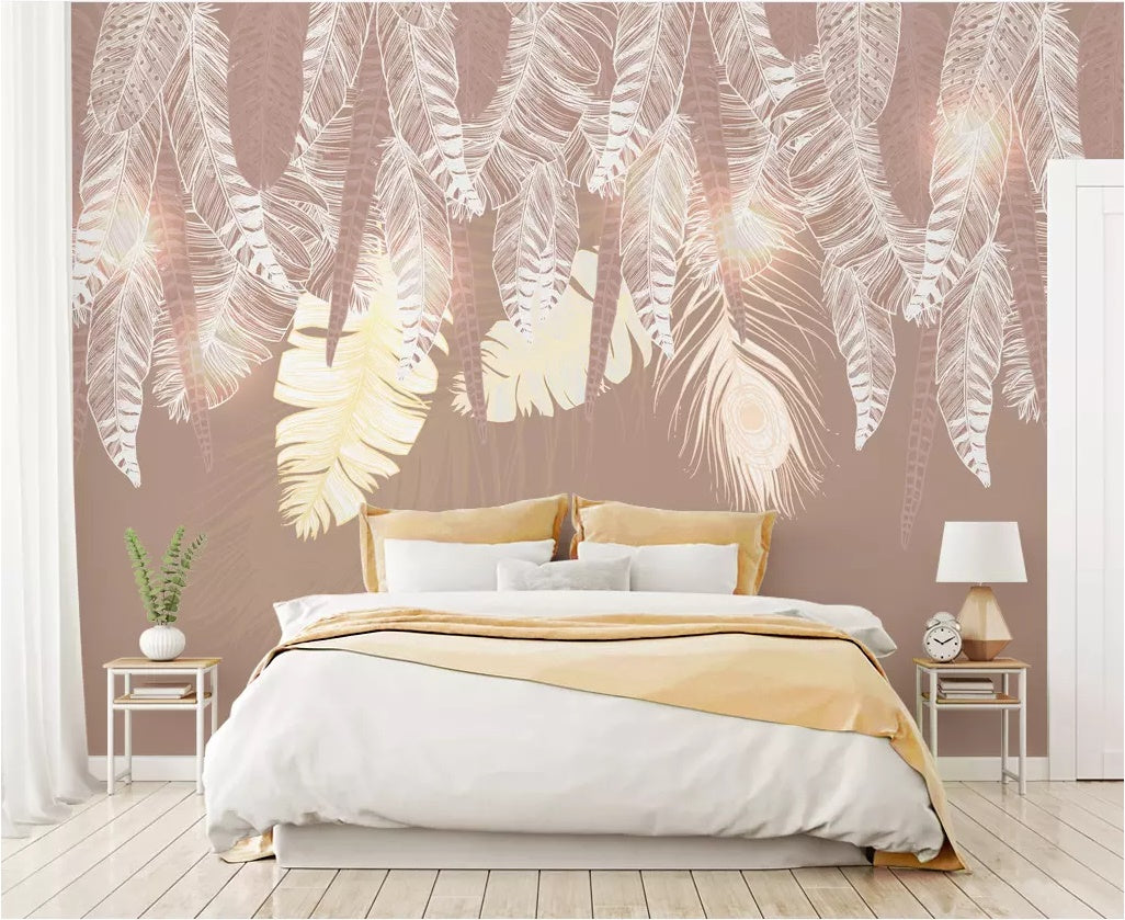 3D Leaves 1770 Wall Murals Wallpaper AJ Wallpaper 2 