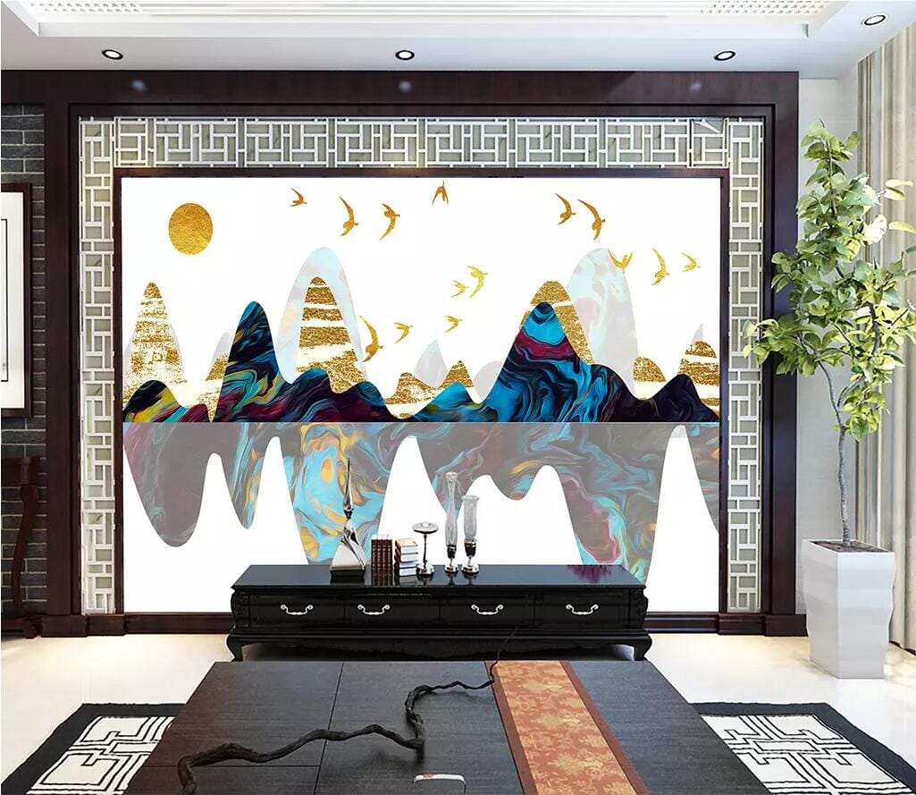 3D Color Mountain 2778 Wall Murals Wallpaper AJ Wallpaper 2 