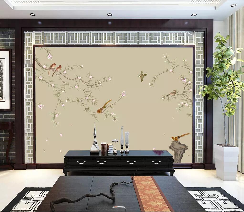 3D Birds And Flowers 1706 Wall Murals Wallpaper AJ Wallpaper 2 