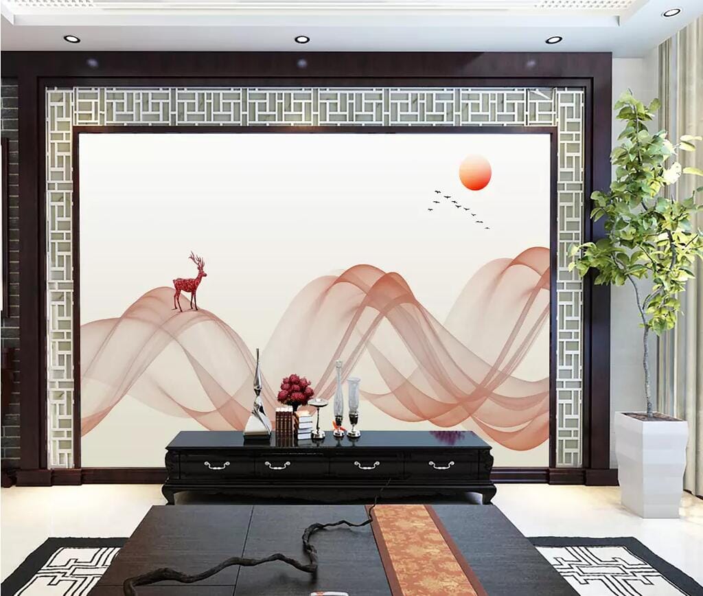 3D Red Sun 2694 Wall Murals Wallpaper AJ Wallpaper 2 
