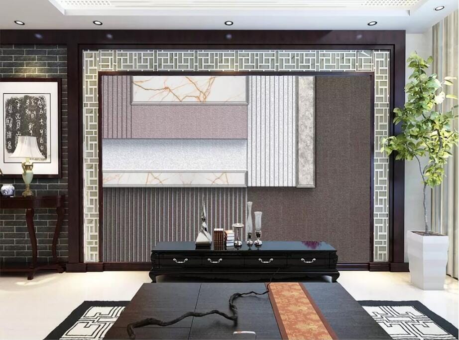3D Gray Rectangle 2682 Wall Murals Wallpaper AJ Wallpaper 2 