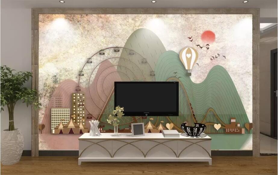 3D Sunrise Alpine 2618 Wall Murals Wallpaper AJ Wallpaper 2 