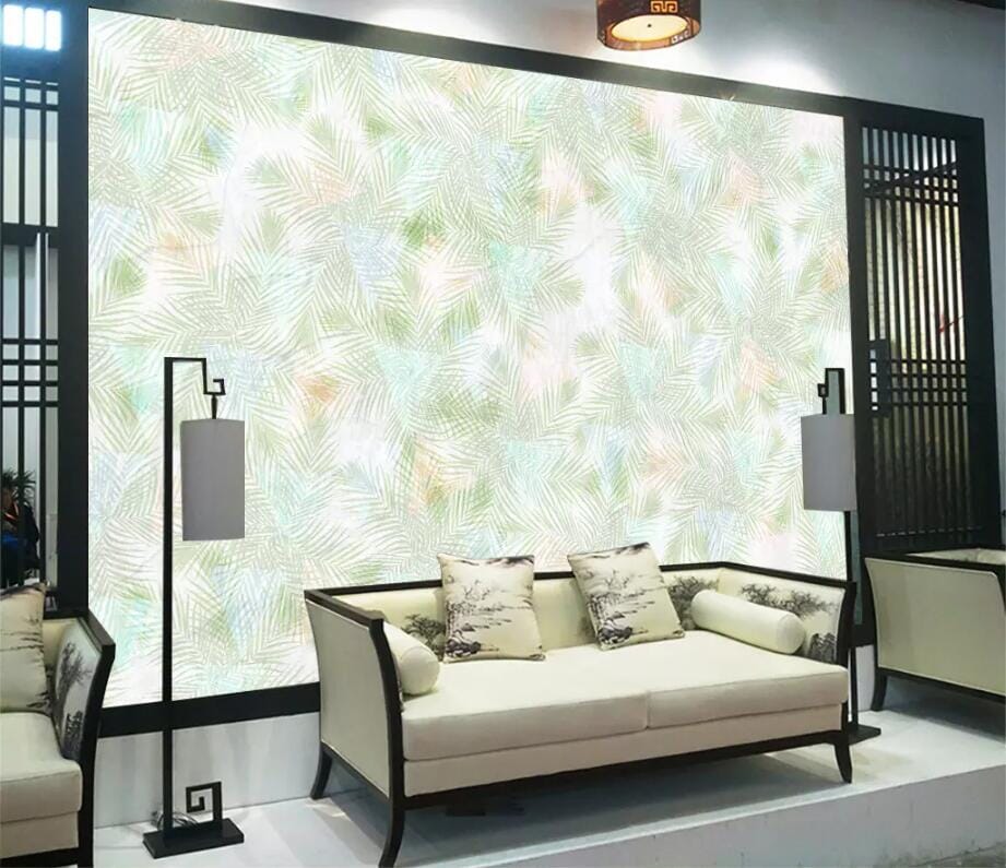 3D Green Flowers 2420 Wall Murals Wallpaper AJ Wallpaper 2 
