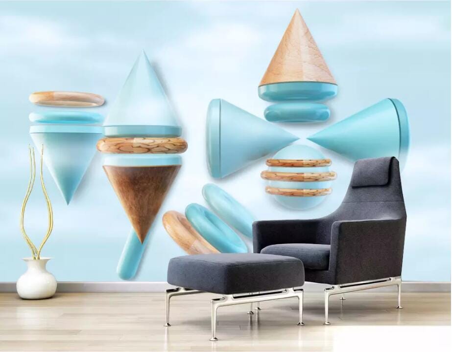 3D Blue Top 2803 Wall Murals Wallpaper AJ Wallpaper 2 