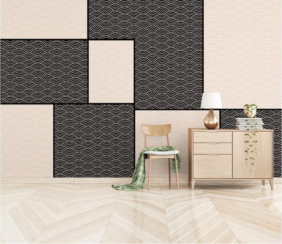 3D Black Pattern 2814 Wall Murals Wallpaper AJ Wallpaper 2 