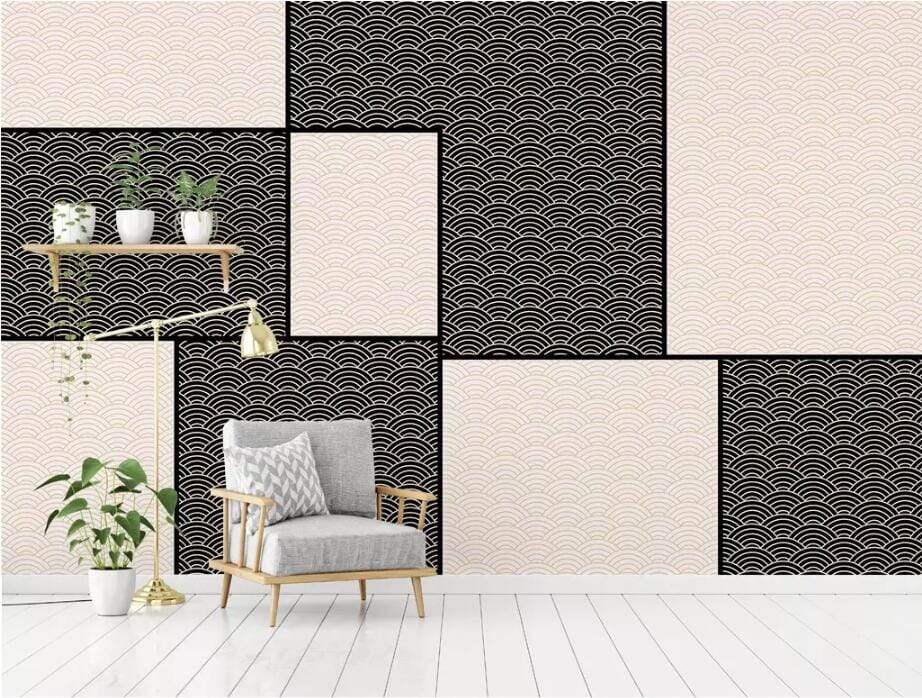 3D Black Pattern 2814 Wall Murals Wallpaper AJ Wallpaper 2 