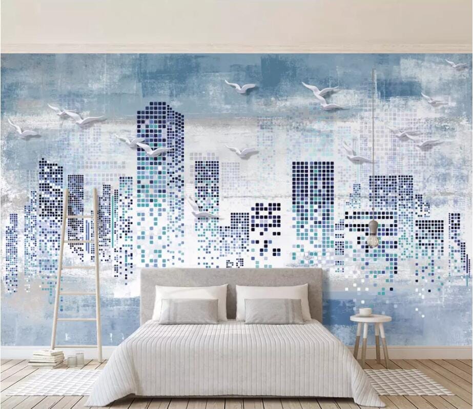 3D Speckled Tall Building 2565 Wall Murals Wallpaper AJ Wallpaper 2 