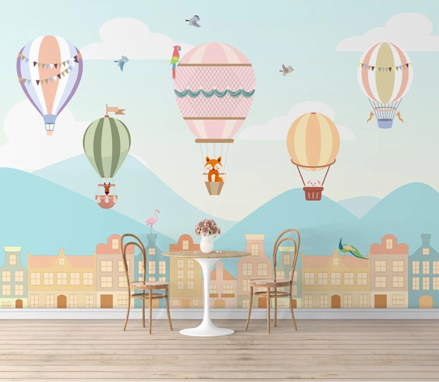 3D Hot Air Balloon 1607 Wall Murals Wallpaper AJ Wallpaper 2 