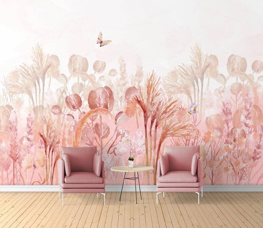 3D Pink Flowers 2581 Wall Murals Wallpaper AJ Wallpaper 2 
