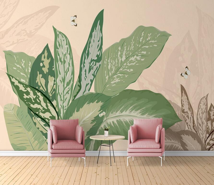 3D Leaves 1590 Wall Murals Wallpaper AJ Wallpaper 2 