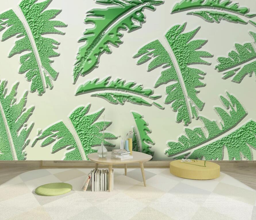3D Green Leaf 2017 Wall Murals Wallpaper AJ Wallpaper 2 