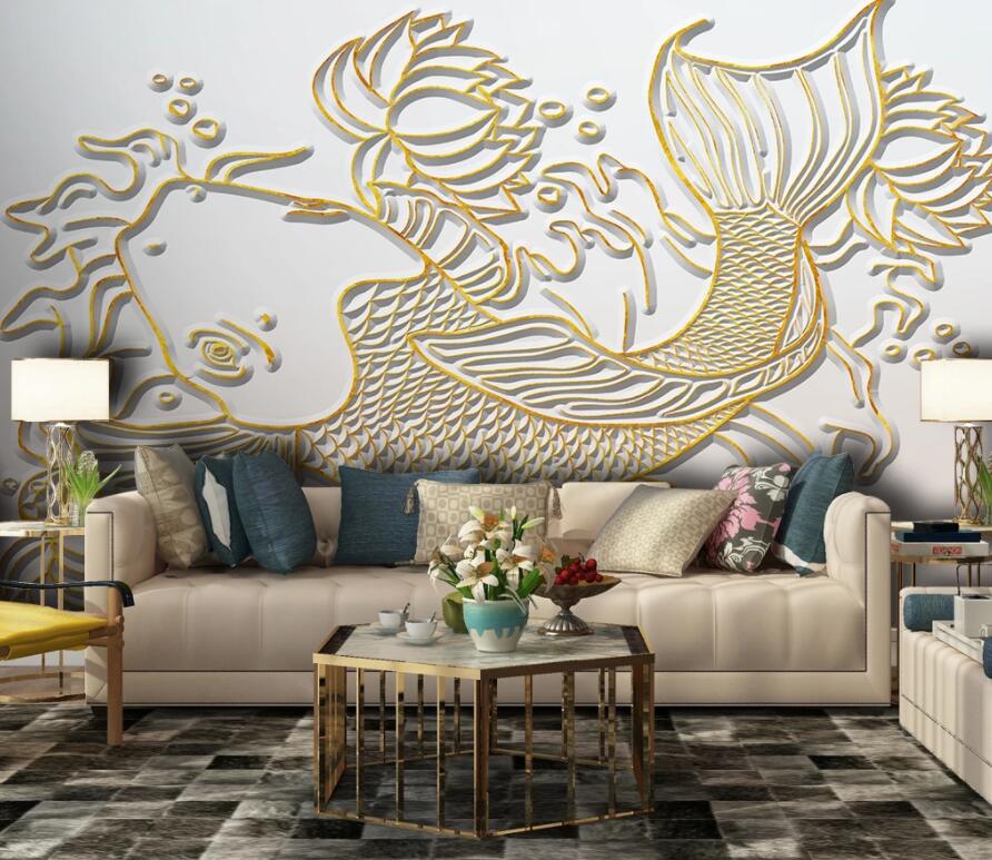 3D Goldfish 2011 Wall Murals Wallpaper AJ Wallpaper 2 