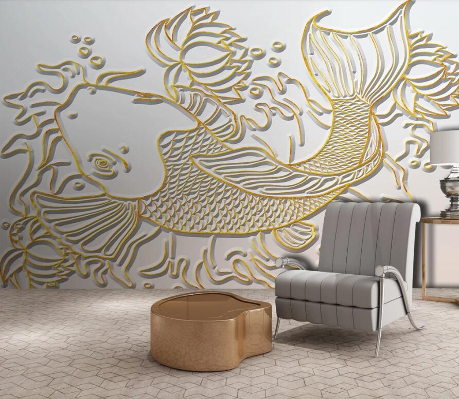 3D Goldfish 2011 Wall Murals Wallpaper AJ Wallpaper 2 