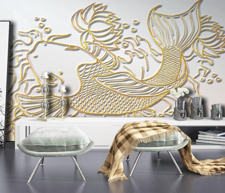 3D Goldfish 2011 Wall Murals Wallpaper AJ Wallpaper 2 