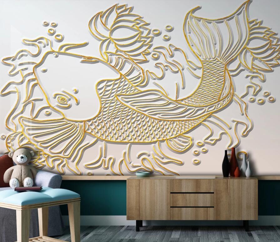 3D Goldfish 2011 Wall Murals Wallpaper AJ Wallpaper 2 