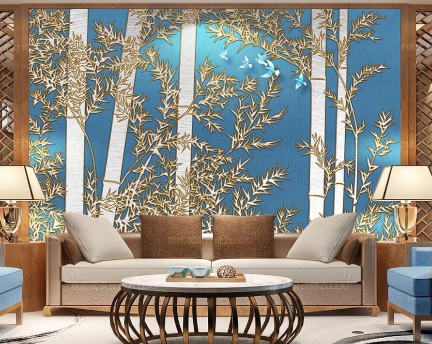 3D Bamboo Forest 3025 Wall Murals Wallpaper AJ Wallpaper 2 
