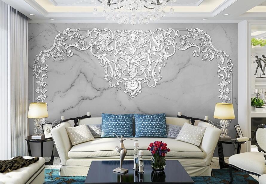 3D White Pattern 1475 Wall Murals Wallpaper AJ Wallpaper 2 