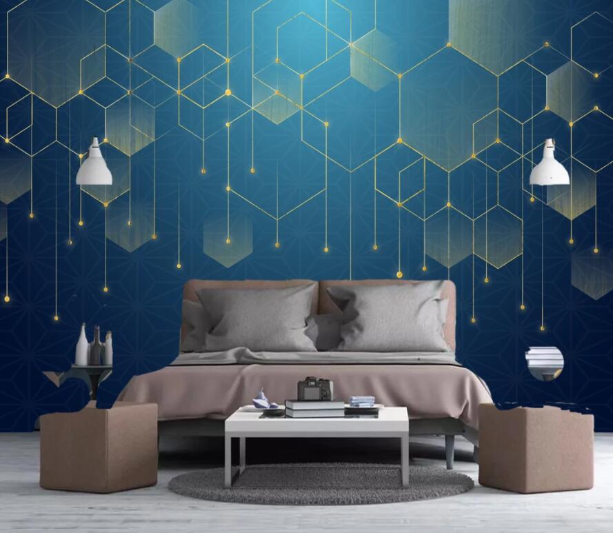 3D Geometric Patterns 1895 Wall Murals Wallpaper AJ Wallpaper 2 