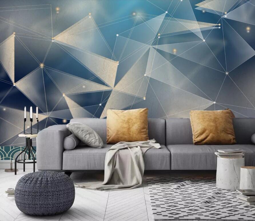 3D Transparent Triangle 2886 Wall Murals Wallpaper AJ Wallpaper 2 