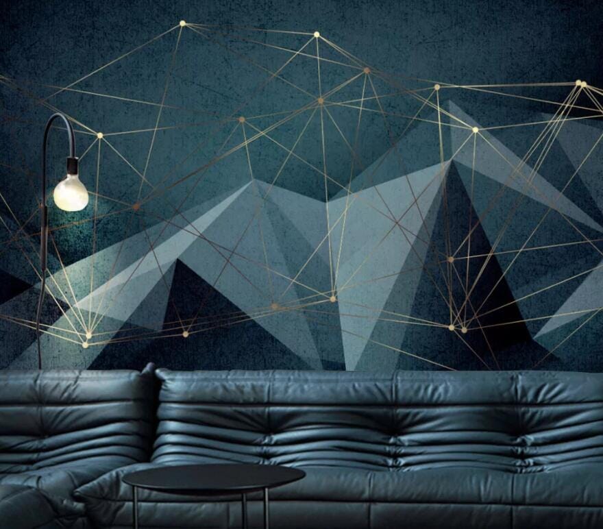 3D Golden Triangle 2584 Wall Murals Wallpaper AJ Wallpaper 2 
