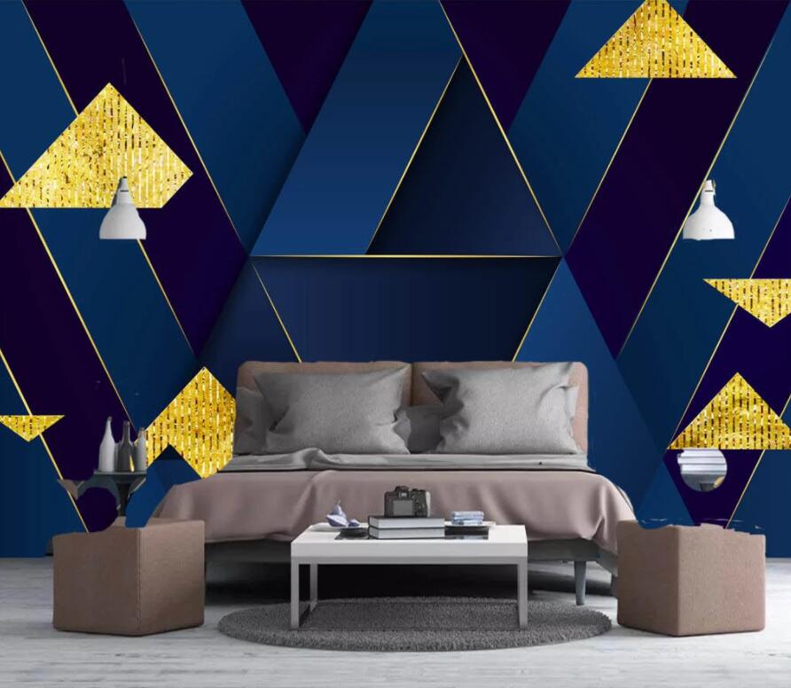 3D Golden Lines 1931 Wall Murals Wallpaper AJ Wallpaper 2 