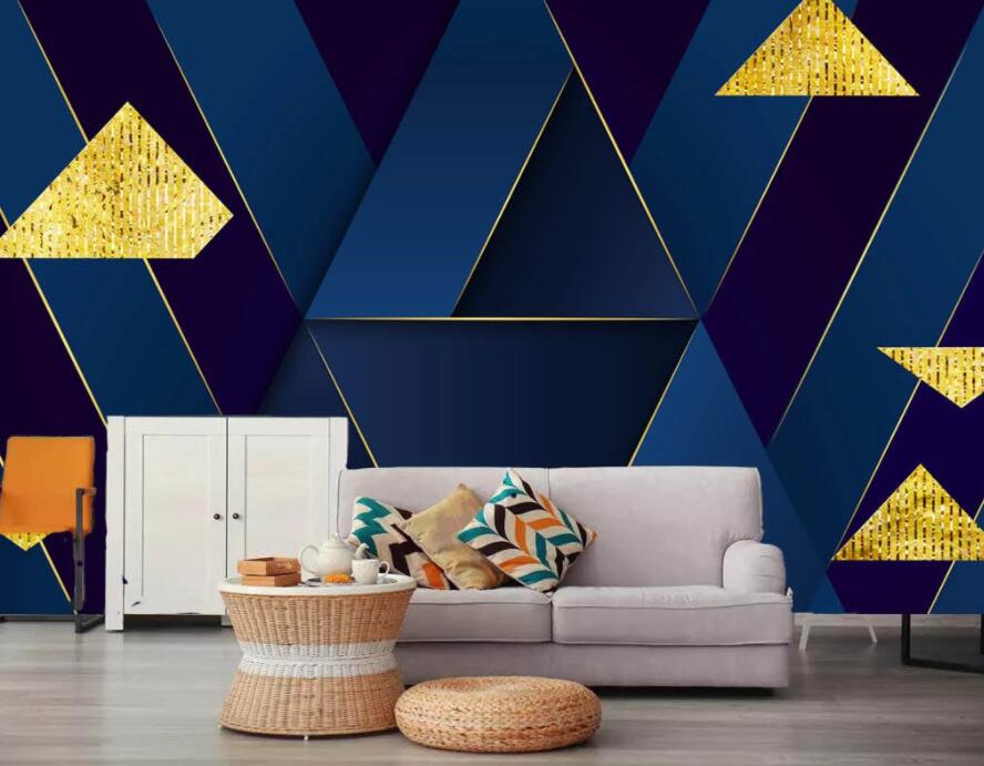 3D Golden Lines 1931 Wall Murals Wallpaper AJ Wallpaper 2 