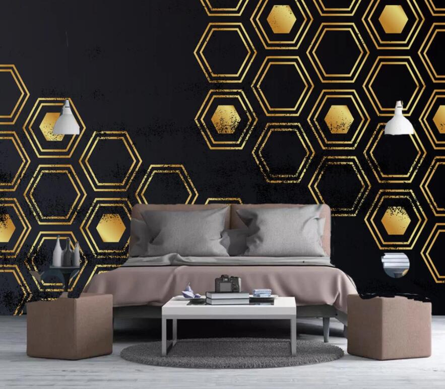 3D Geometric Patterns 1892 Wall Murals Wallpaper AJ Wallpaper 2 