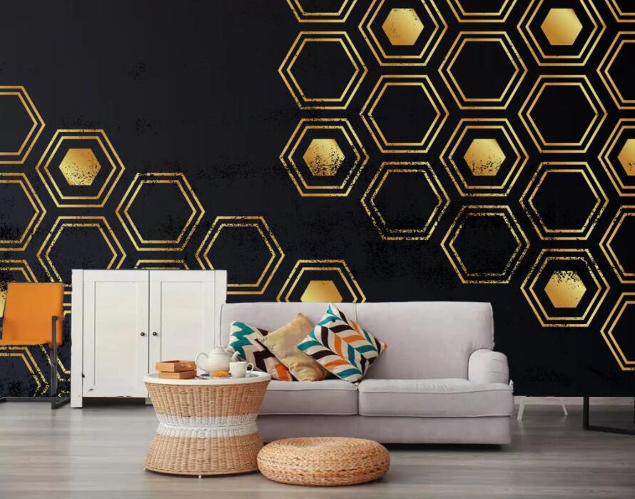 3D Geometric Patterns 1892 Wall Murals Wallpaper AJ Wallpaper 2 