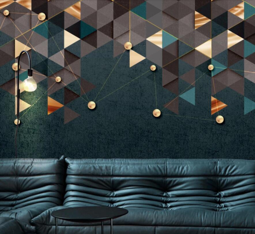 3D Triangle 1879 Wall Murals Wallpaper AJ Wallpaper 2 