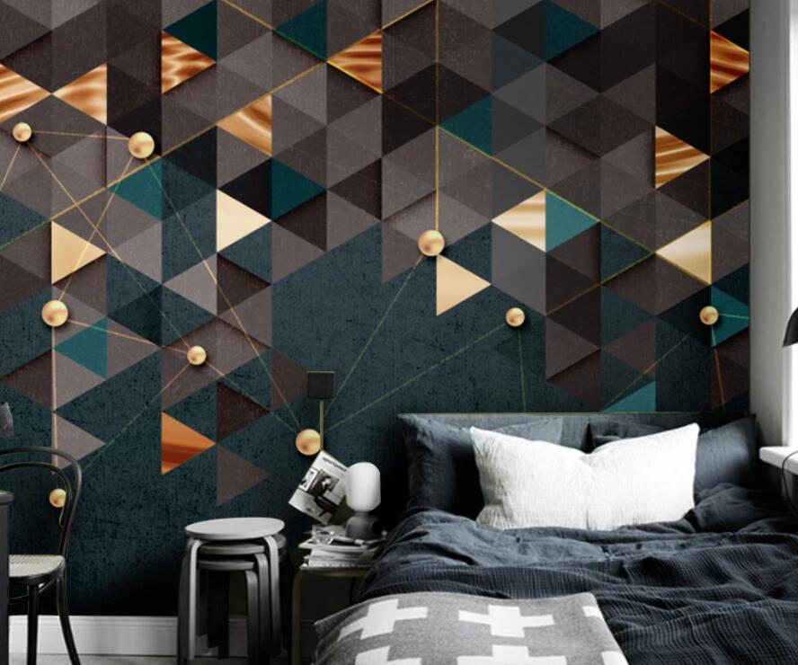 3D Triangle 1879 Wall Murals Wallpaper AJ Wallpaper 2 
