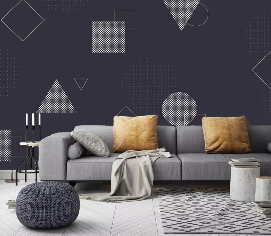 3D Minimalistic Geometry 3024 Wall Murals Wallpaper AJ Wallpaper 2 