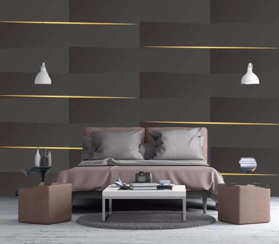 3D Golden Lines 1930 Wall Murals Wallpaper AJ Wallpaper 2 