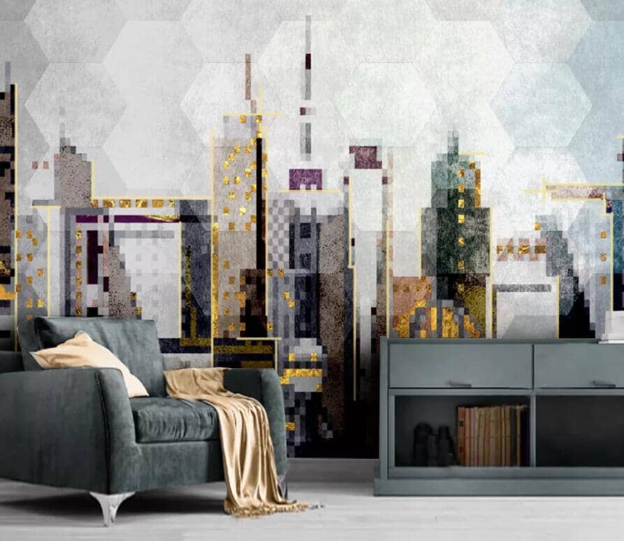 3D Tall Building 2552 Wall Murals Wallpaper AJ Wallpaper 2 