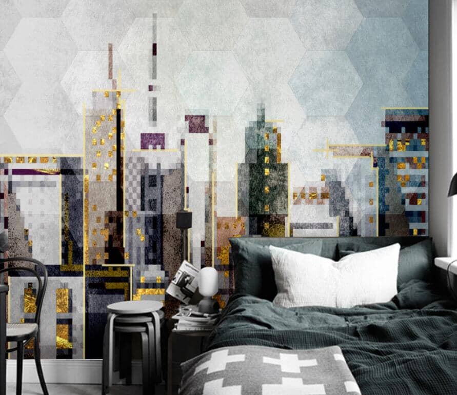 3D Tall Building 2552 Wall Murals Wallpaper AJ Wallpaper 2 