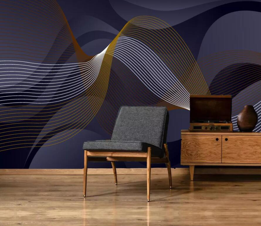 3D Golden Wave 2002 Wall Murals Wallpaper AJ Wallpaper 2 