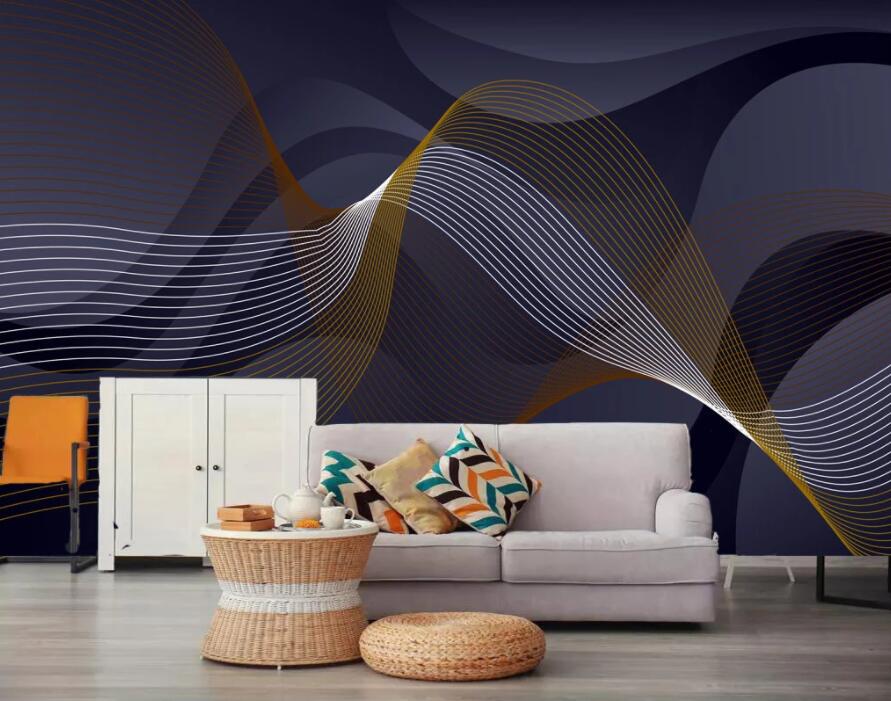 3D Golden Wave 2002 Wall Murals Wallpaper AJ Wallpaper 2 