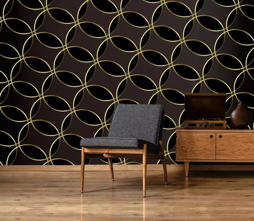 3D Golden Circle 2953 Wall Murals Wallpaper AJ Wallpaper 2 