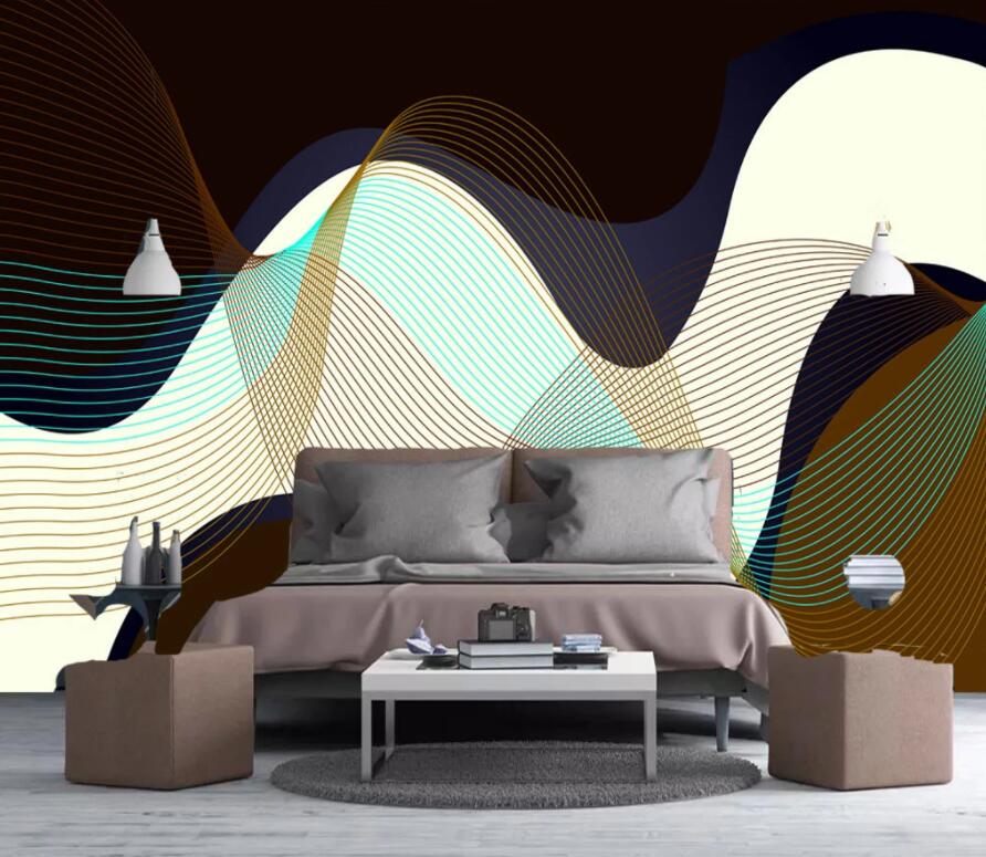 3D Golden Wave 2003 Wall Murals Wallpaper AJ Wallpaper 2 