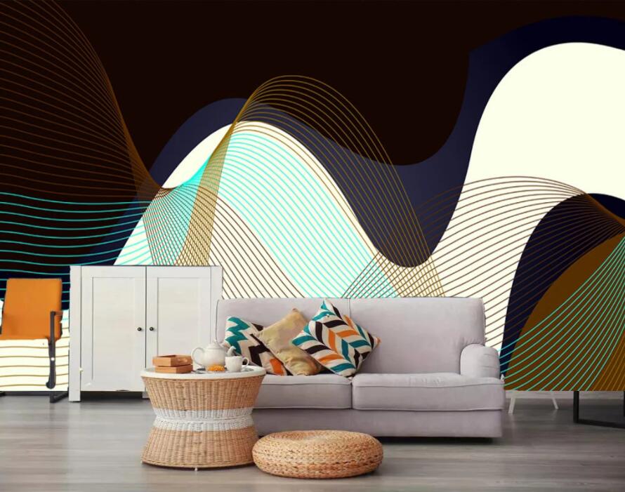 3D Golden Wave 2003 Wall Murals Wallpaper AJ Wallpaper 2 