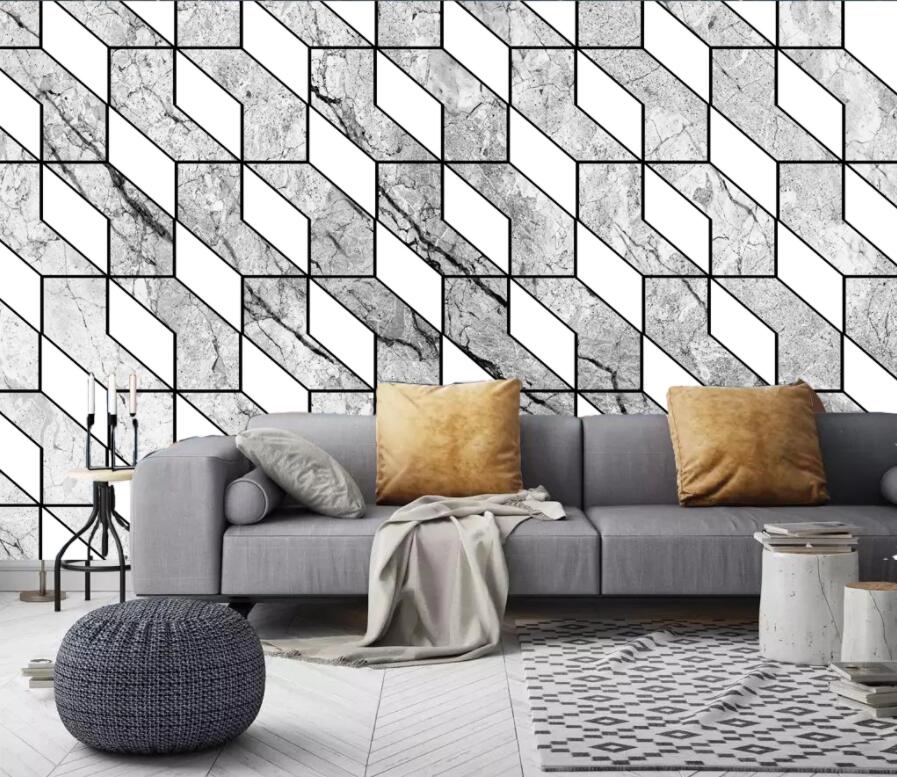 3D Geometric Patterns 1980 Wall Murals Wallpaper AJ Wallpaper 2 