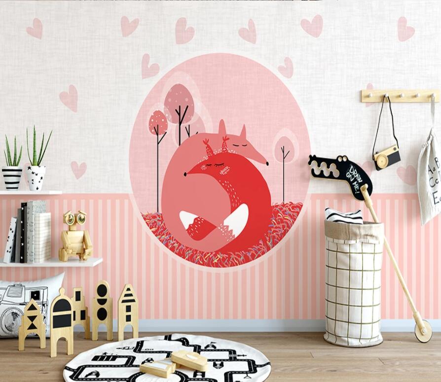 3D Kangaroo Pink 1503 Wall Murals Wallpaper AJ Wallpaper 2 