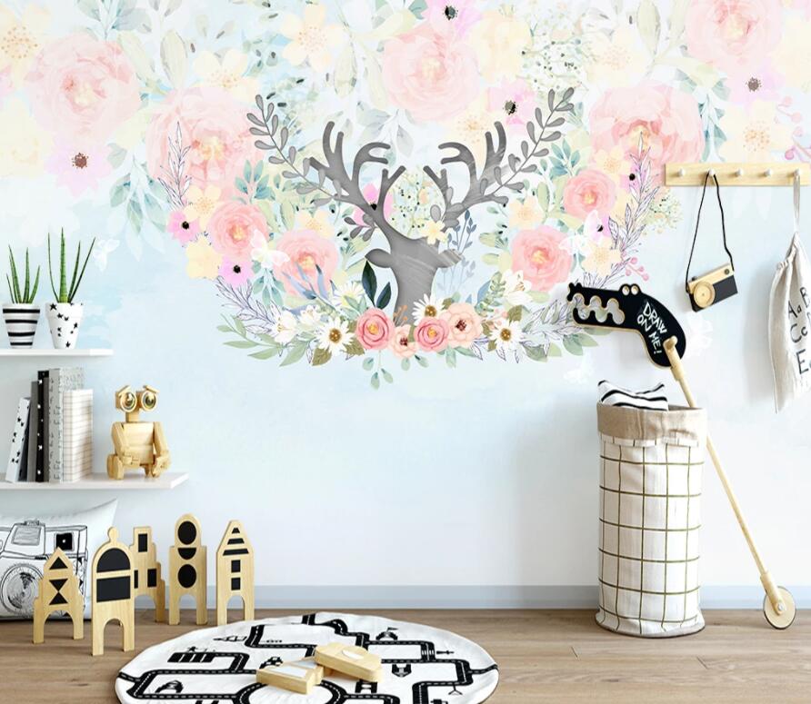3D Colored Flowers 1487 Wall Murals Wallpaper AJ Wallpaper 2 