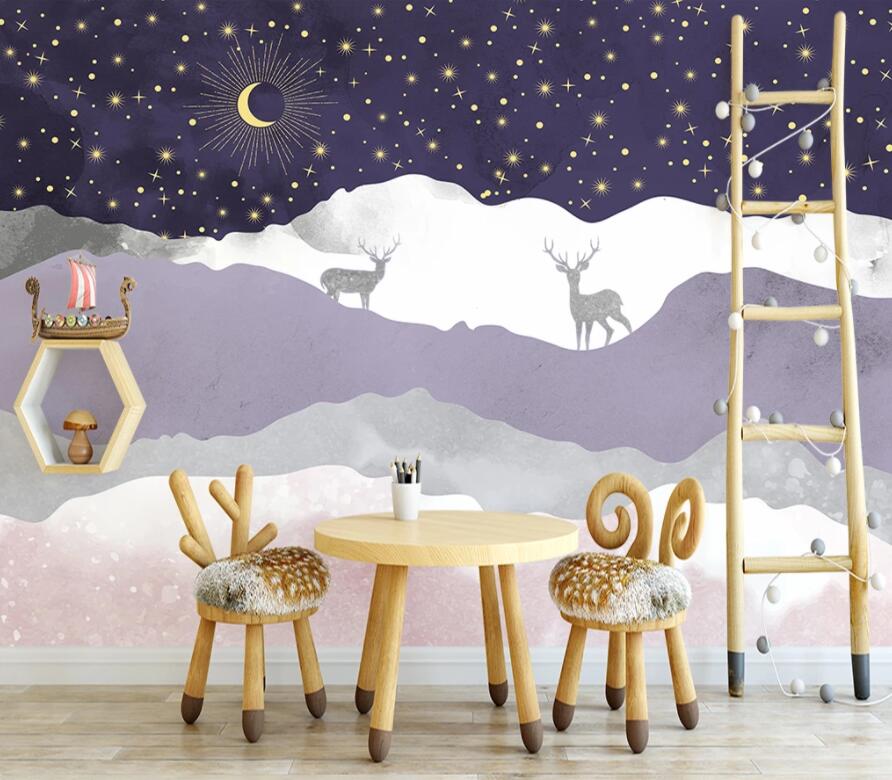 3D Valley Fawn 1485 Wall Murals Wallpaper AJ Wallpaper 2 