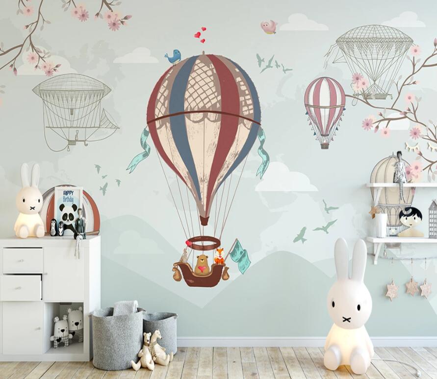 3D Hot Air Balloon 1478 Wall Murals Wallpaper AJ Wallpaper 2 