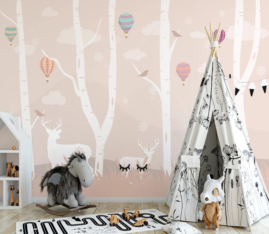 3D Forest Fawn 1444 Wall Murals Wallpaper AJ Wallpaper 2 
