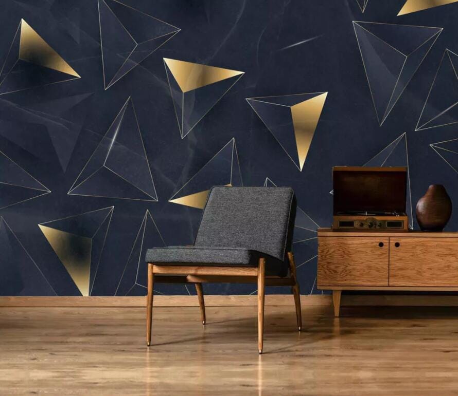 3D Golden Triangle 2829 Wall Murals Wallpaper AJ Wallpaper 2 